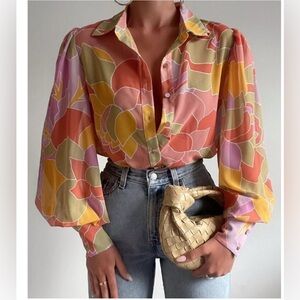 Runaway The Label Fleetwood Blouse in Mindy floral print